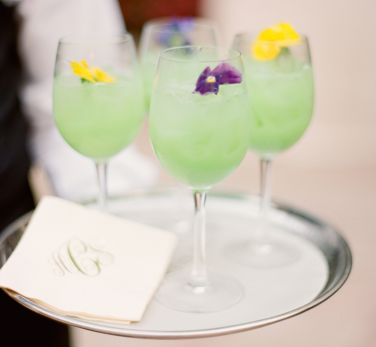 Wedding Ideas Fresh Flower Drink & Cocktail Embellishments Inside Weddings